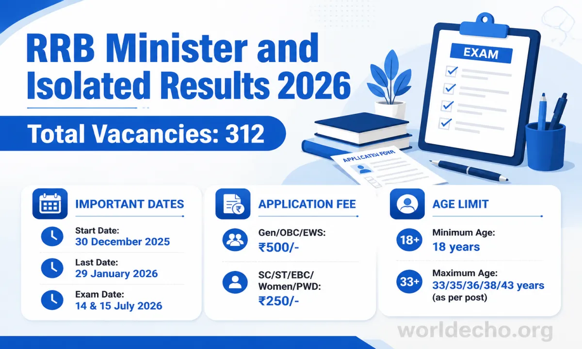 RRB Minister and Isolated Results 2026