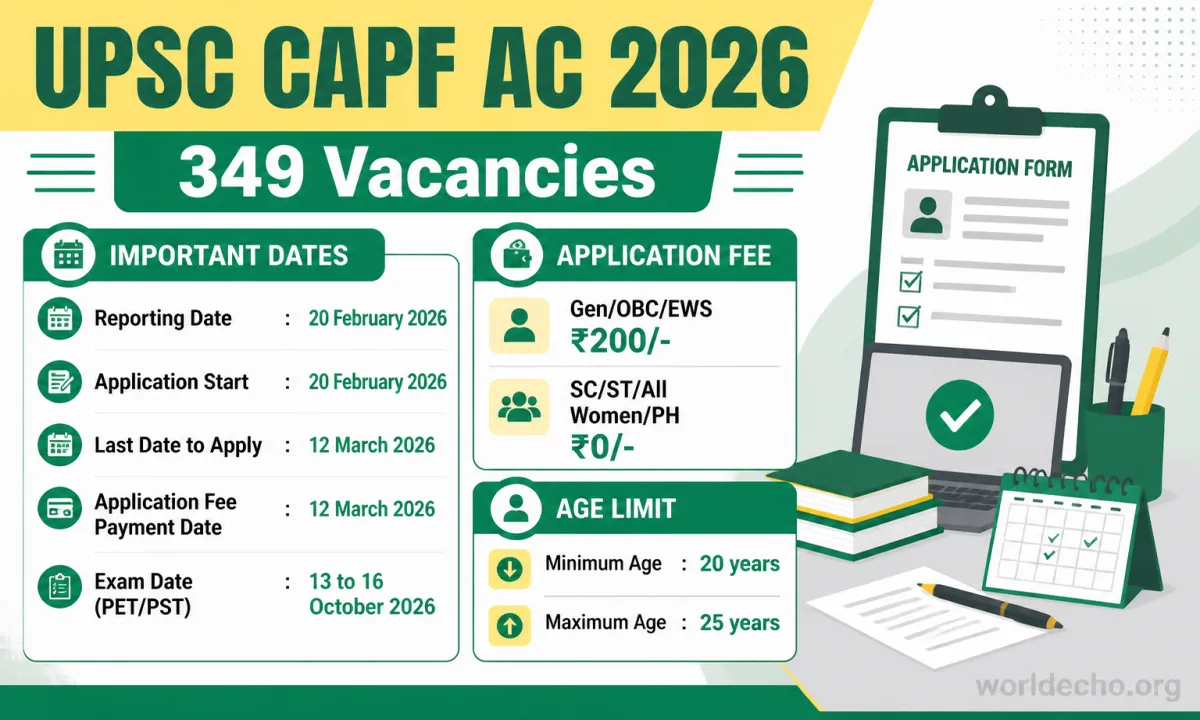 UPSC CAPF AC 2026
