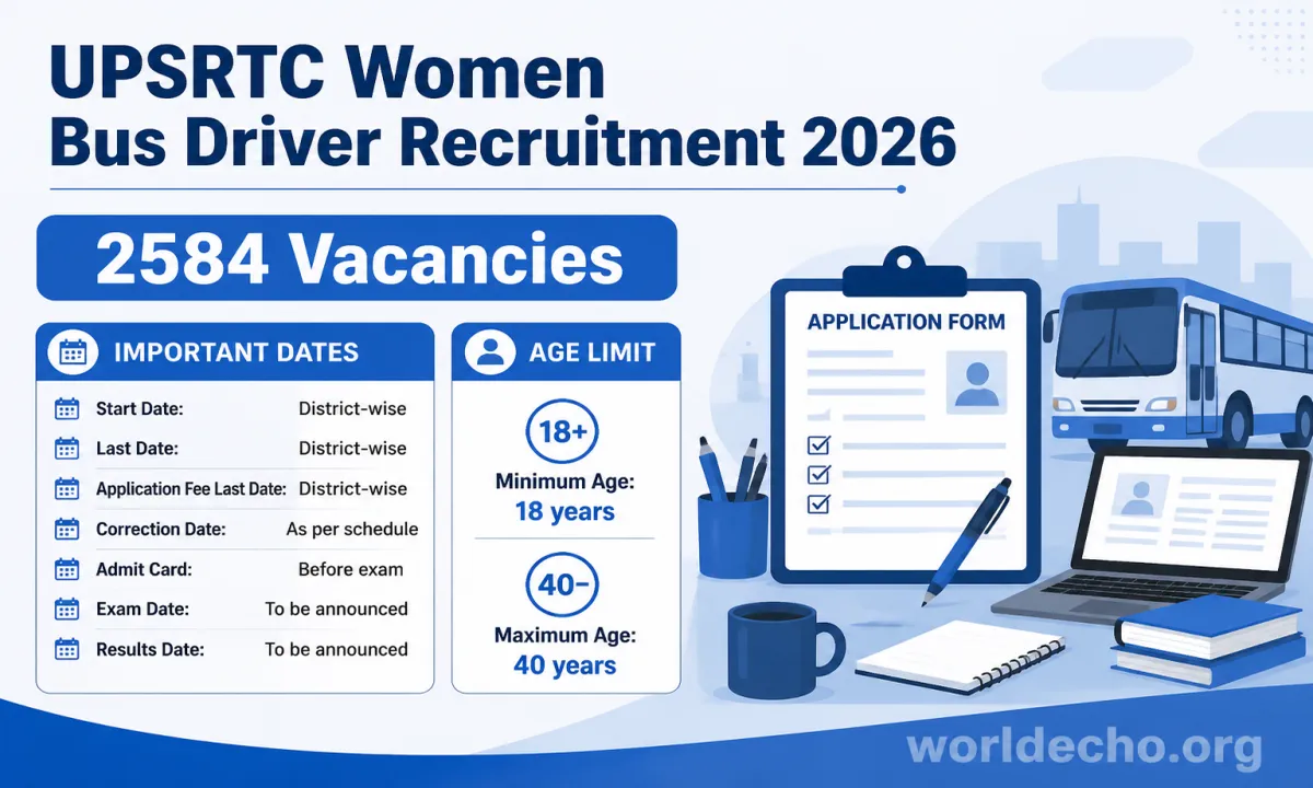 UPSRTC Women Bus Driver Recruitment 2026